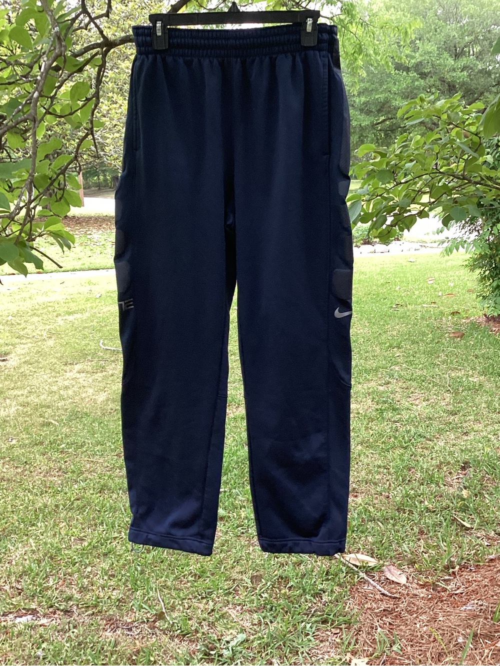 Nike Navy and Light Gray Dri-FIT Athletic Pants